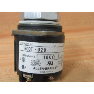 Allen Bradley 800T-U29 Potentiometer 800TU29 Series P - New No Box