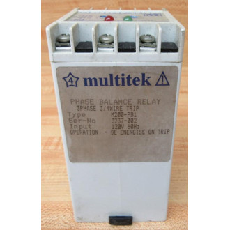Multitek M200-PB1 Phase Balance Relay M200PB1 - Used