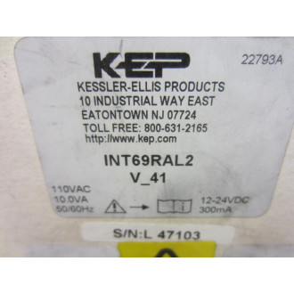 KEP INT69RAL2 Pressure Indicator V41 Simple Type