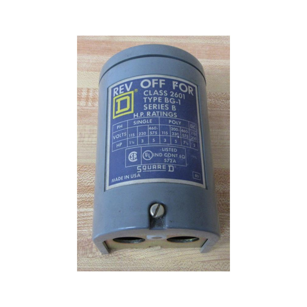 Square D 2601 BG-1 Drum Switch WO Handle - Used