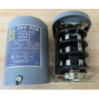 Square D 2601 BG-1 Drum Switch WO Handle - Used