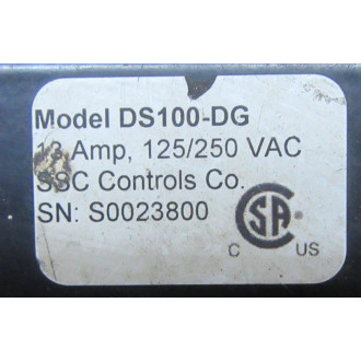 SSC Controls DS100-DG Dual Pedal Foot Switch DS100DG WO Gaurd - Used