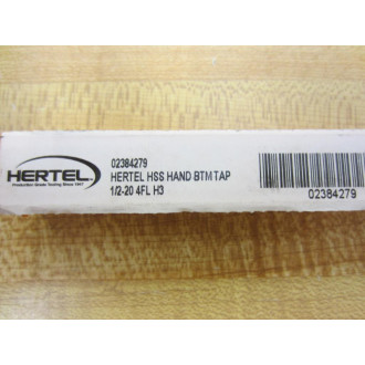 Hertel 02384279 HSS Hand BTM Tap 12-20 NF 4FL H3