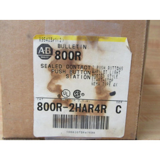 Allen Bradley 800R-2HAR4R Pushbutton Station 800R2HAR4R