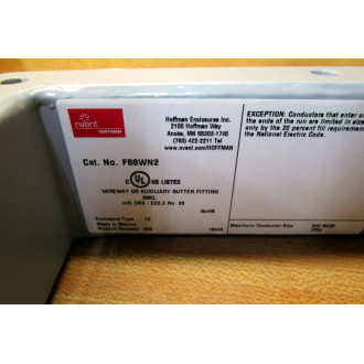 Hoffman F66WN2 Wireway Nipple Enclosure Kit 14900