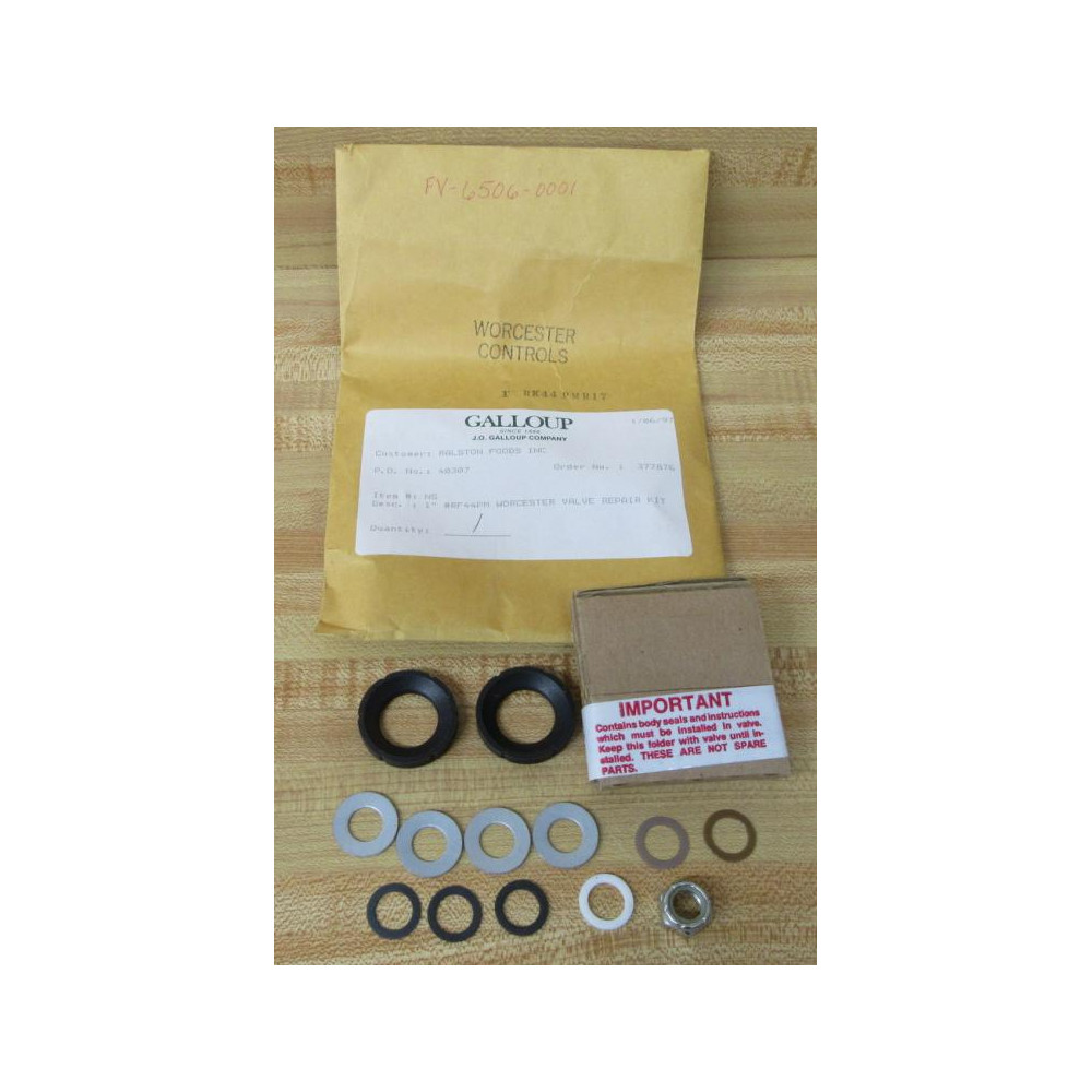 Worcester Controls RK44PMR17 Valve Repair Kit 1" RK44PMR17