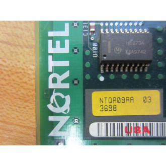 Nortel NTQA0901 Circuit Board NTQA09AA 03 - Parts Only