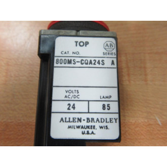 Allen Bradley 800MS-CQA24S Pushbutton Operator 800MSCQA24S (Pack of 2) - Used