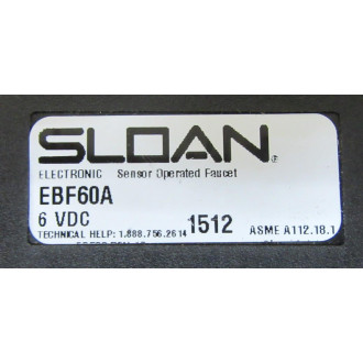 Sloan EBF60A Sensor Operated Faucet - New No Box