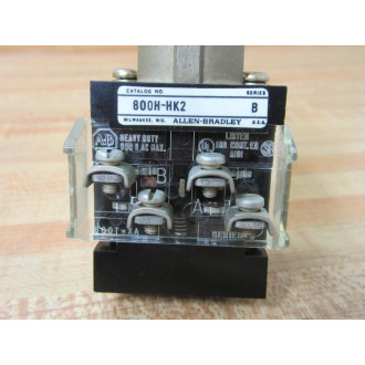 Allen Bradley 800H-HK2A Selector Switch 800HHK2A Series B