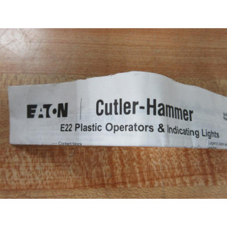 Cutler Hammer E22E4 Eaton Extended Head Pushbutton 060816
