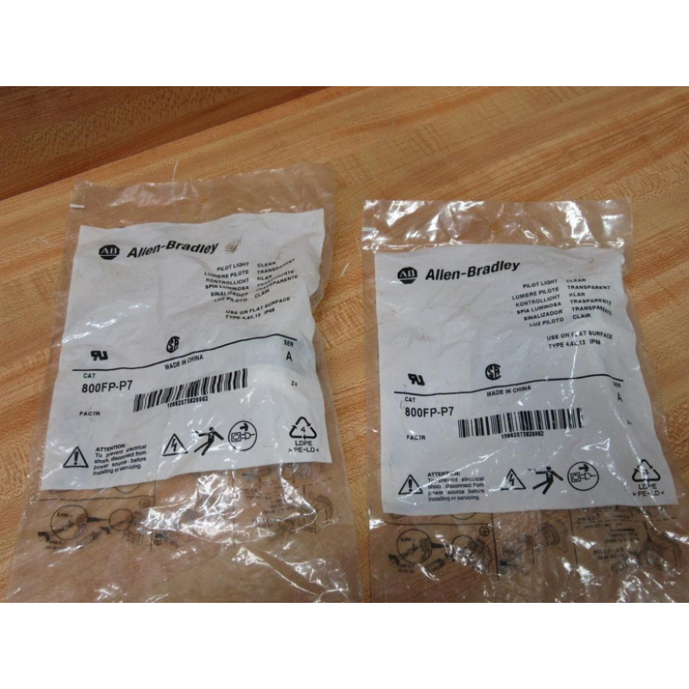 Allen Bradley 800FP-P7 Pilot Light Operator 800FPP7 (Pack of 2)