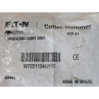 Cutler Hammer E22H3 Eaton Indicating Light Unit (Pack of 6)