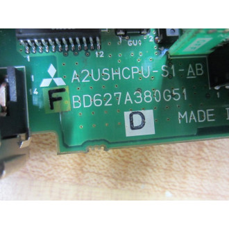 Mitsubishi A2USHCPU-S1-AB CPU Module A2USHCPUS1AB wBD626C 704G52A Bd - Used