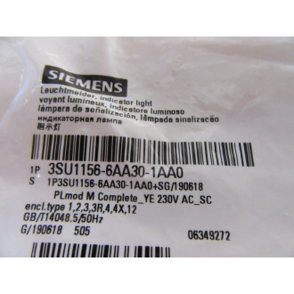 Siemens 3SU1156-6AA30-1AA0 Pilot Lamp Assembly