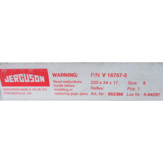 Jerguson V16757-5 Gauge Glass V167575