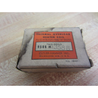Cutler Hammer 9586 H 1358B Eaton Heater Element H1358