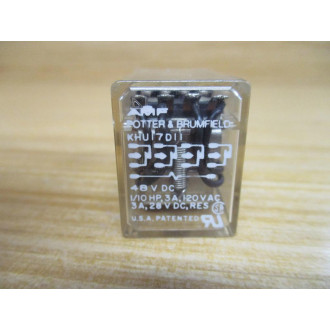 Potter & Brumfield KHU17D11- 48V Relay KHU17D11-48VDC - New No Box