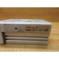 SMC MXS16-20 Guided Cylinder MXS1620 - Used