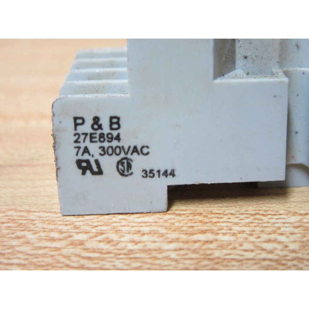 Potter & Brumfield 27E894 Relay Socket (Pack of 2) - Used