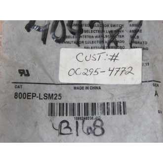 Allen Bradley 800EP-LSM25 Selector Switch 800EPLSM25