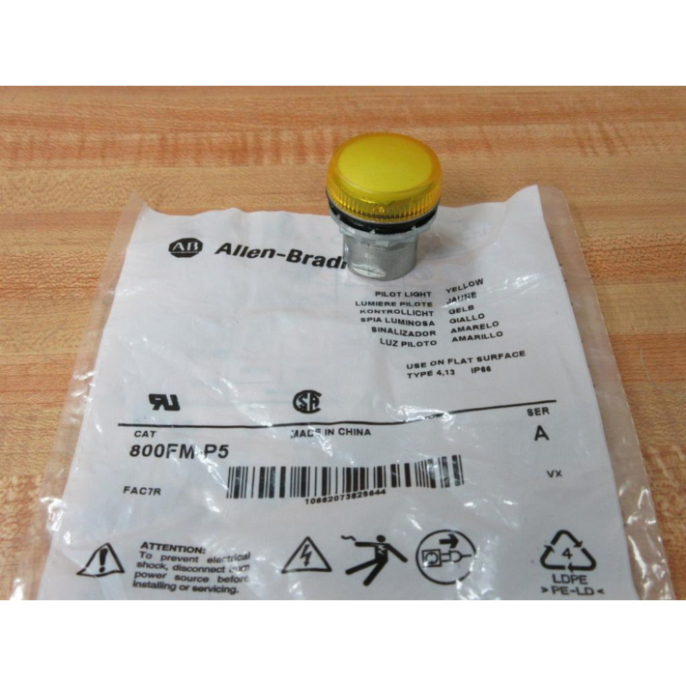 Allen Bradley 800FM-P5 Pilot Light 800FMP5 Allen Bradley 800FM-P5 Pilot Light 800FMP5