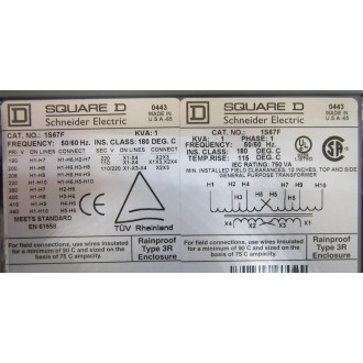 Square D C1S67F Transformer