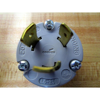 Cooper L5-20 Receptacle L520 GrayBlack (Pack of 2) - New No Box