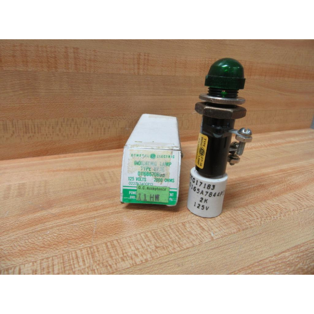 General Electric 0116B6708 G3 GE Indicating Lamp 0165A7844P0003 GE WGreen Lens General Electric 0116B6708 G3 GE Indicating Lamp 0165A7844P0003 GE WGreen Lens
