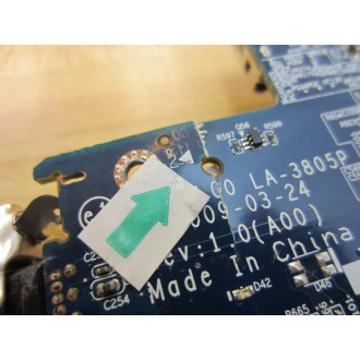 Dell JBL00 LC EX02 E6400 Laptop Mother Bd LA-3805P G637N - Parts Only