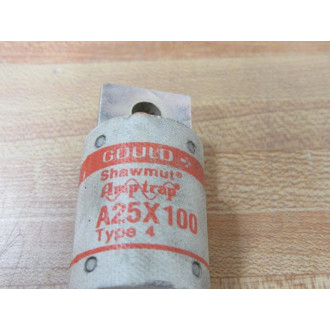 Gould Shawmut Ferraz A25X100-4 Mersen Fuse A25X100 (Pack of 6) - Used