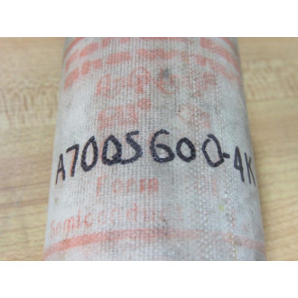 Gould Shawmut Ferraz Trionic A70QS600-4K Amp-Trap Fuse A70QS6004K Tested - Used