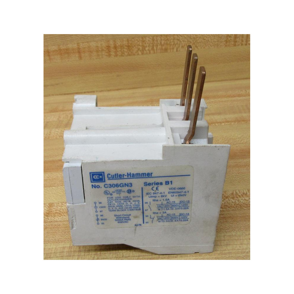 Cutler Hammer C306GN3 Thermal Overload Relay - Used