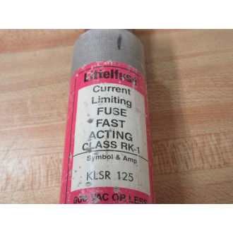 Littelfuse KLSR 125 Fast-Acting Current Limiting Fuse KLSR125 - New No Box