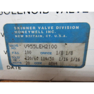 Skinner Valve V955LEH2100 Solenoid Valve