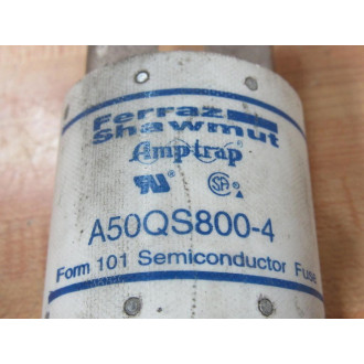 Ferraz Shawmut A50QS800-4 Amp-Trap Semiconductor Fuse A50QS8004 - Used