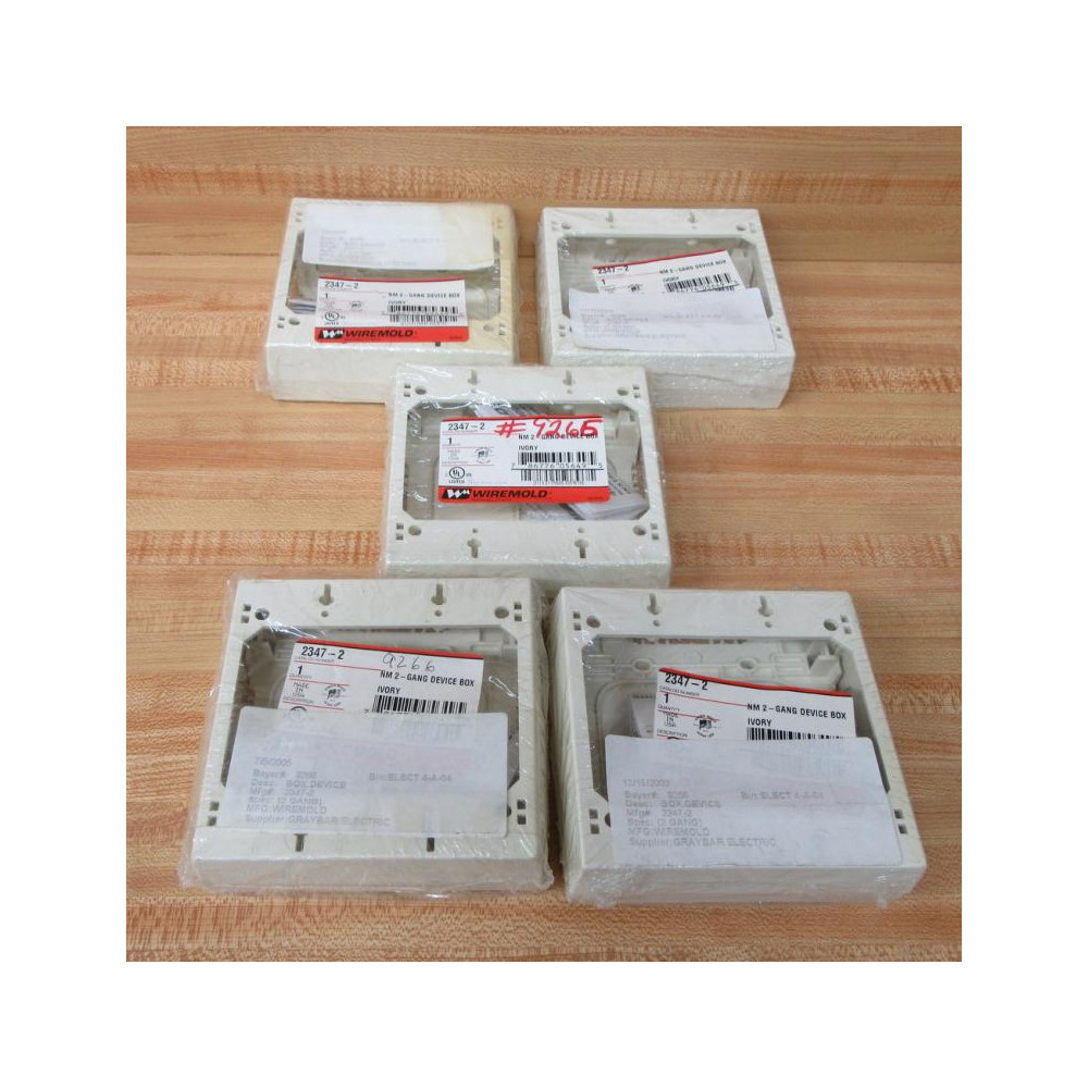 Wiremold 2347-2 2 Gang Box 23472 (Pack of 5) Wiremold 2347-2 2 Gang Box 23472 (Pack of 5)
