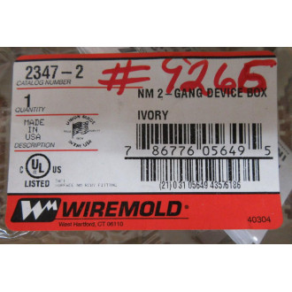 Wiremold 2347-2 2 Gang Box 23472 (Pack of 5)