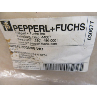 Pepperl + Fuchs NBB10-30GM60-WO P+F Proximity Sensor