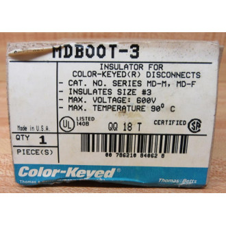 Thomas And Betts MDBOOT-3 Insulator MDBOOT3