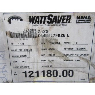Lesson Electric C145T17FK26E WattSaver Motor 121180.00