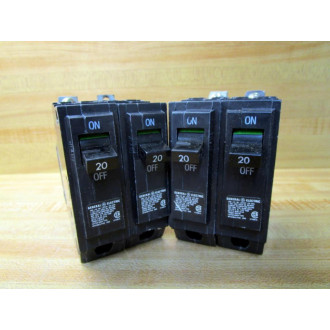 General Electric NP1578013 P103 Circuit Breaker 20A  GE (Pack of 4) - Used