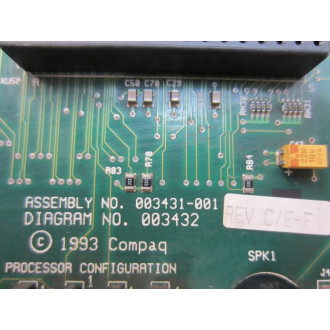 Compaq 003431-001 Processor Board 003431001 - Used Compaq 003431-001 Processor Board 003431001 - Used
