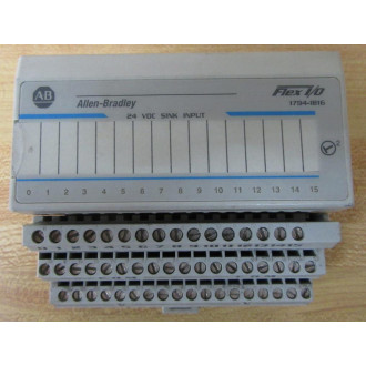 Allen Bradley 1794-IB16 Input Module W Terminal Block - Used