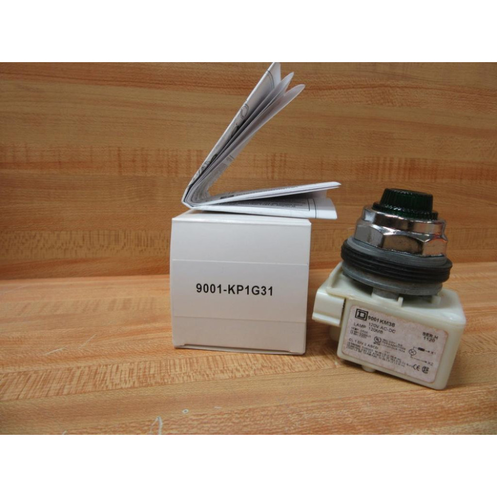 Square D 9001-KP1G31 Pilot Light 9001KP1G31 W9001 KM38 Square D 9001-KP1G31 Pilot Light 9001KP1G31 W9001 KM38