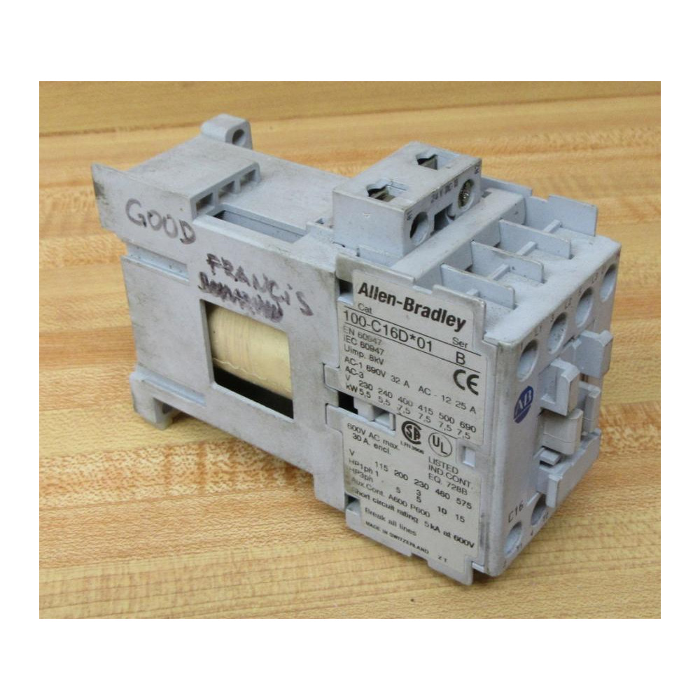 Allen Bradley 100-C16D01 Contactor 100C16D01 - Used