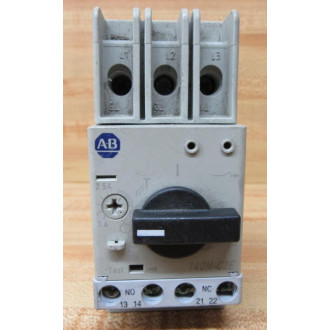 Allen Bradley 140M-C2E-B25 Circuit Breaker 140MC2EB25 WAdapter - Used