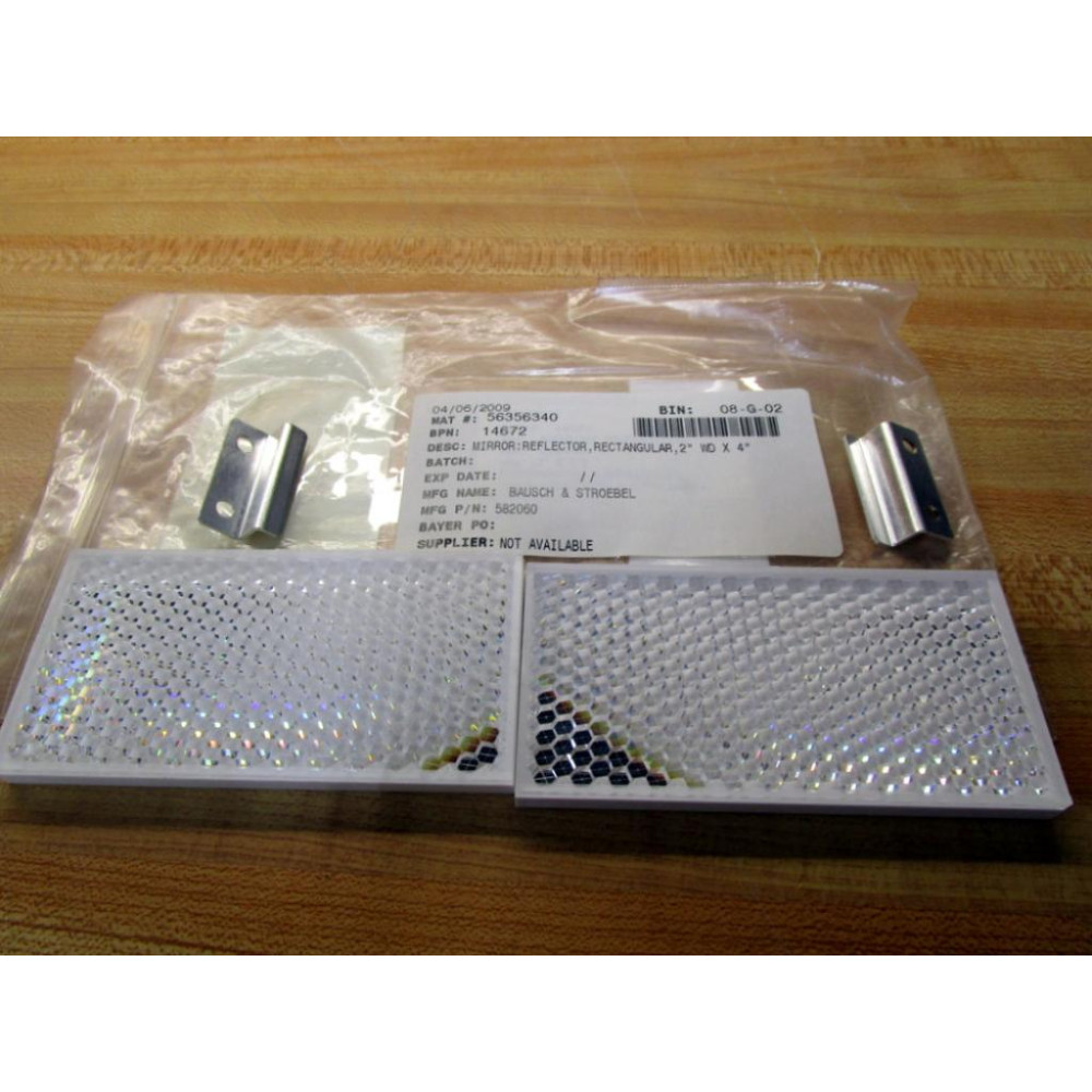 Leuze 50003191 Rectangular Reflector TK 50X100 (Pack of 2)