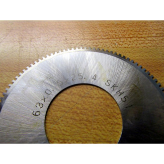ZIR 63X0.5X25.4 SKH51 Round Perforation Blade 13519 042195