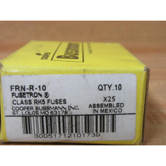 Buss FRN-R-10 Bussmann Fuse Cross Ref 1A693 Energy Efficient (Pack of 10)